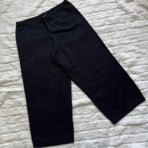 NWOT Eileen Fischer 100% wool wide leg cropped pants